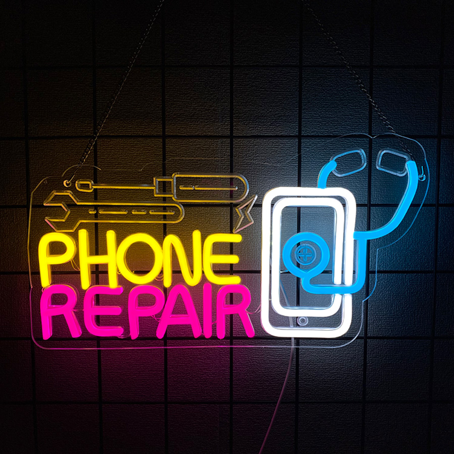Phone Repair Neon Sign For Wal - Electronics Repair Store 评论和价格