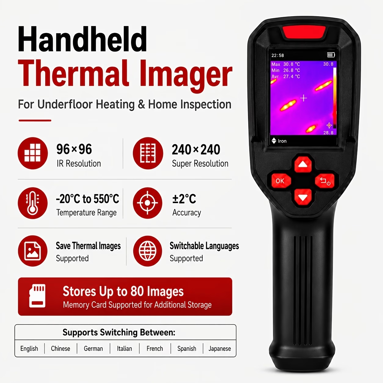 Super IR 240x240 Thermal Camer - Electronics Repair Images 评论和价格