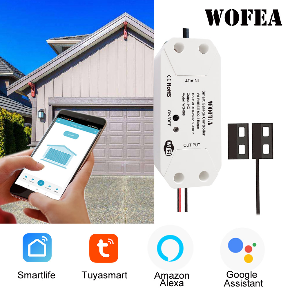 Wofea Tuya Smart WIFI 2.4G Gar - Phone Opening Tool 评论和价格
